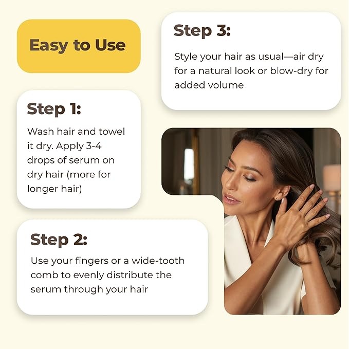 HerStyler Advanced Argan Oil Hair Serum for Women - Anti Frizz Serum for Hair - for Frizzy, Dry and Damaged Hair - Nourishing - 2.36 Fl Oz / 70 Ml (3 Pack)-VivaGrace Women