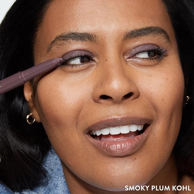 LAURA GELLER NEW YORK Kajal Longwear Kohl Eyeliner Pencil - Smoky Plum Kohl - Caffeine and Vitamin E - Smooth & Blendable Liner - Built-In Sharpener-VivaGrace Women
