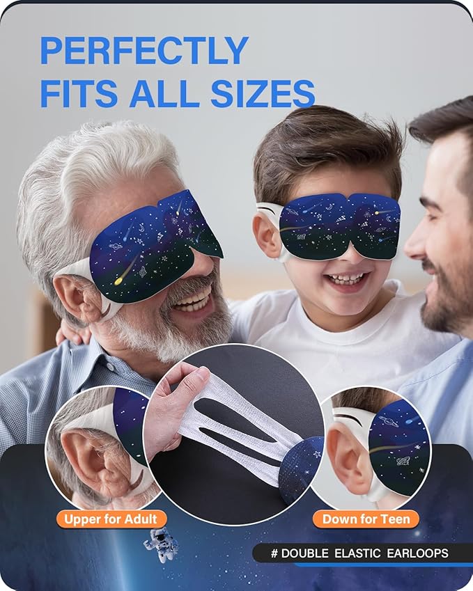 21 Packs Double Earloops Steam Eye Masks for Dry Eyes, Graphene Warm Eye Mask, Heated Eye Mask Reduce Puffiness & Dark Circles, Soothe Tired Eyes for Travel Essentials, Party Favors, Lavender-VivaGrace Women