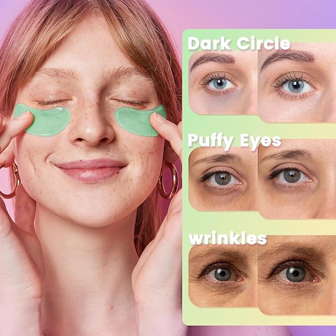 Under Eye Patches for Dark Circles - Deliver a Burst of Hydration - Reduce Under Eye Bags and Smooth Wrinkles - Eye Masks for Puffy Eyes-VivaGrace Women