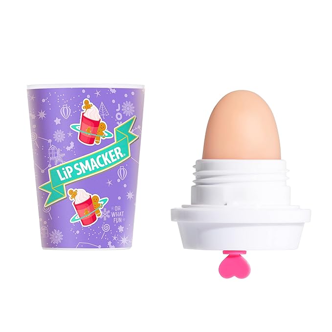 Lip Smacker Holiday Christmas Flavored Lip Balm Frappe Gingerbread Stocking Stuffer Gift For Kids-VivaGrace Women