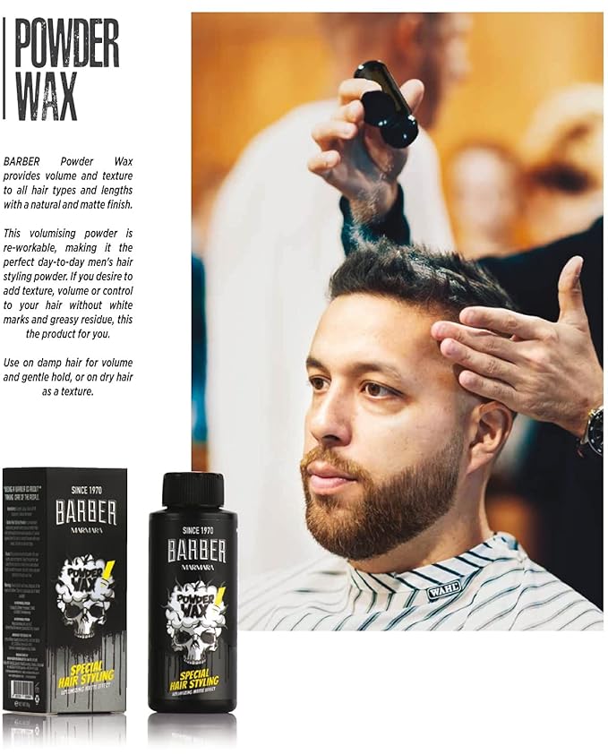 BARBER MARMARA Styling Powder with Matt Effect - Hair Powder for Women & Men, Modeling Powder for a Matte Look-VivaGrace Women