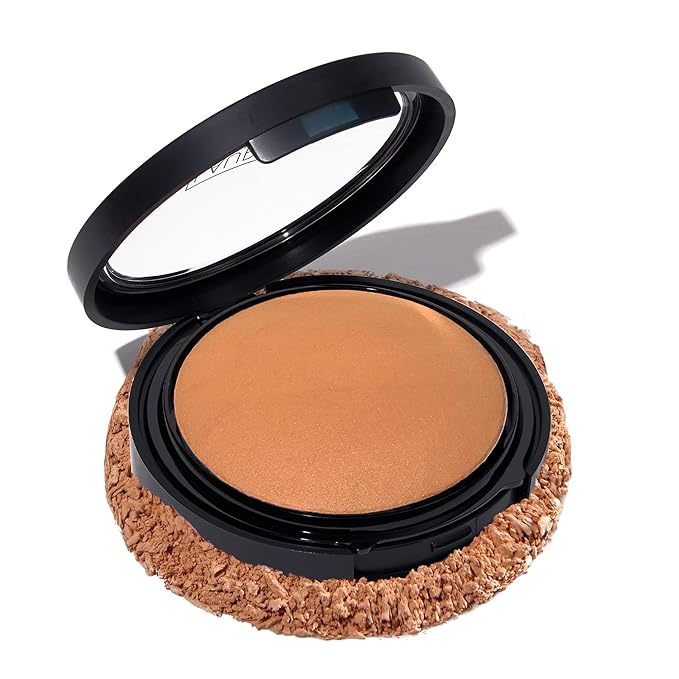 LAURA GELLER NEW YORK Baked Double Take Powder Foundation - Tan - Buildable Medium to Full Coverage - Matte Finish-VivaGrace Women