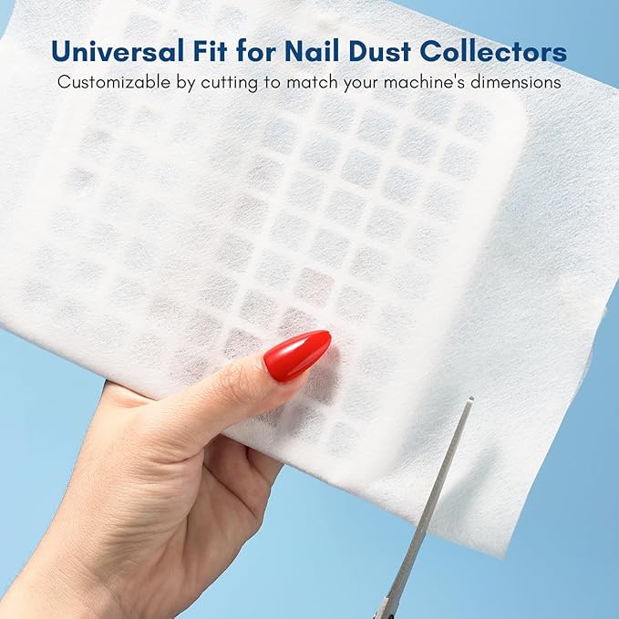 Makartt Nail Dust Collector Filter Paper – 100 Sheets Disposable Nail Dust Filters for Nail Dust Collector Machines, Nail Vacuum Dust Collector Nail Salon Supplies & Accessories White-VivaGrace Women