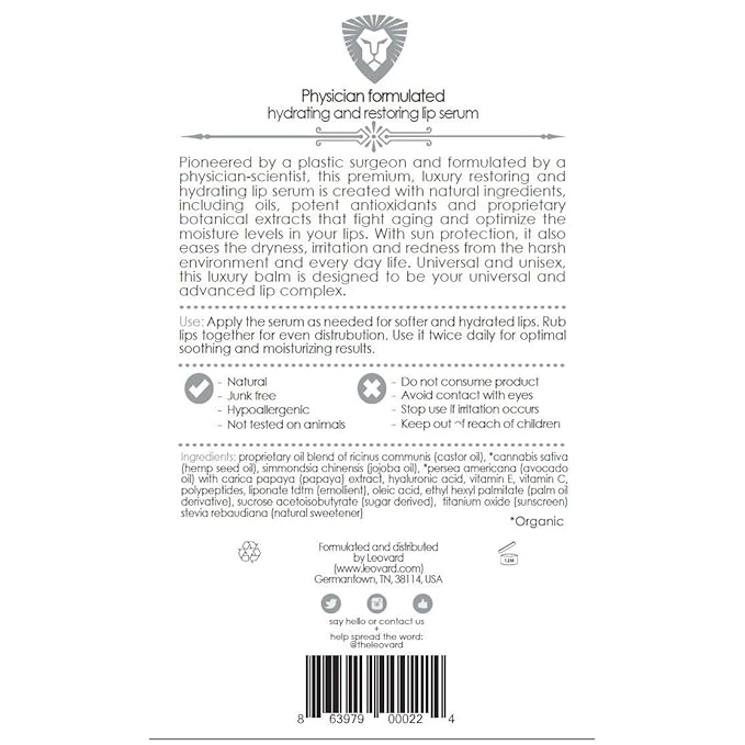 Organic Lip Balm - Hydrating, Natural Ingredients, Instant Moisturization, Daily Use-VivaGrace Women