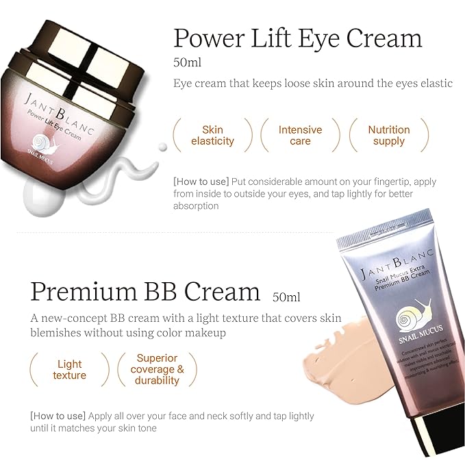 Jantblanc Snail -Mucus Skin Care Set (Skin Care 6 Set)-VivaGrace Women