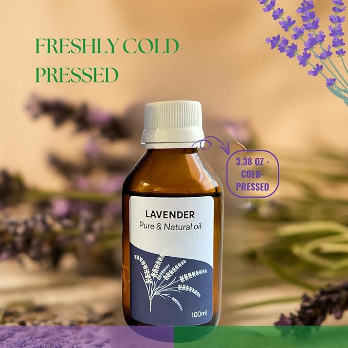 Roots & Above Pure Natural Lavender Essential Oil 3.38 oz/100ml for Diffuser, Skin, Hair, Self-Care, Soap & Candle Making Scent Fragrance-VivaGrace Women