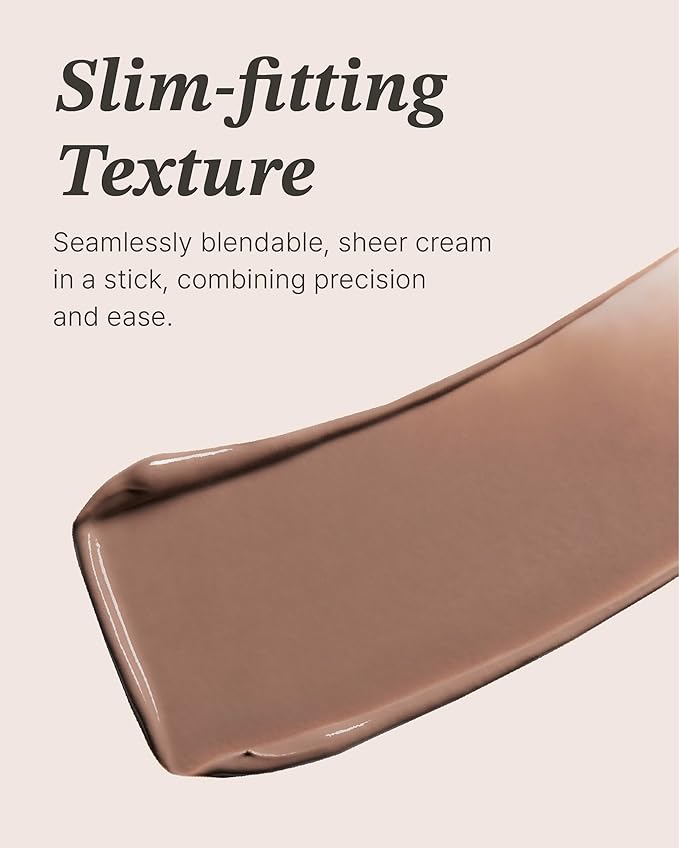 Glint Sheer Bronzer Stick (Smoked, 0.24oz) - Creamy Buildable, Blendable Formula for Natural Contour, Long-Lasting, Smooth, Versatile Use. Korean Makeup. Nose, Face, Cheeks.-VivaGrace Women
