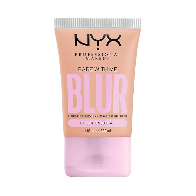 NYX PROFESSIONAL MAKEUP Bare With Me Blur Skin Tint Foundation Make Up with Matcha, Glycerin & Niacinamide - Light Neutral-VivaGrace Women