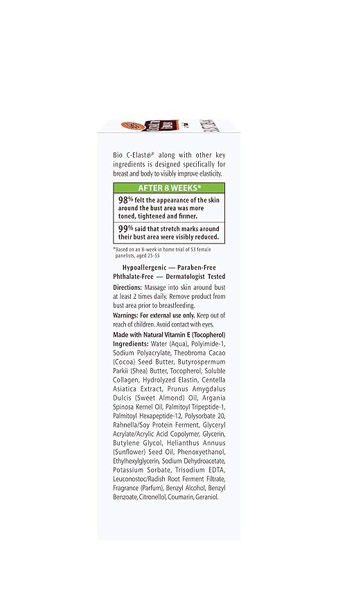 Palmer's Cocoa Butter Formula Bust Cream for Pregnancy Skin Care with Vitamin E, 4.4 oz. (Pack of 3)-VivaGrace Women