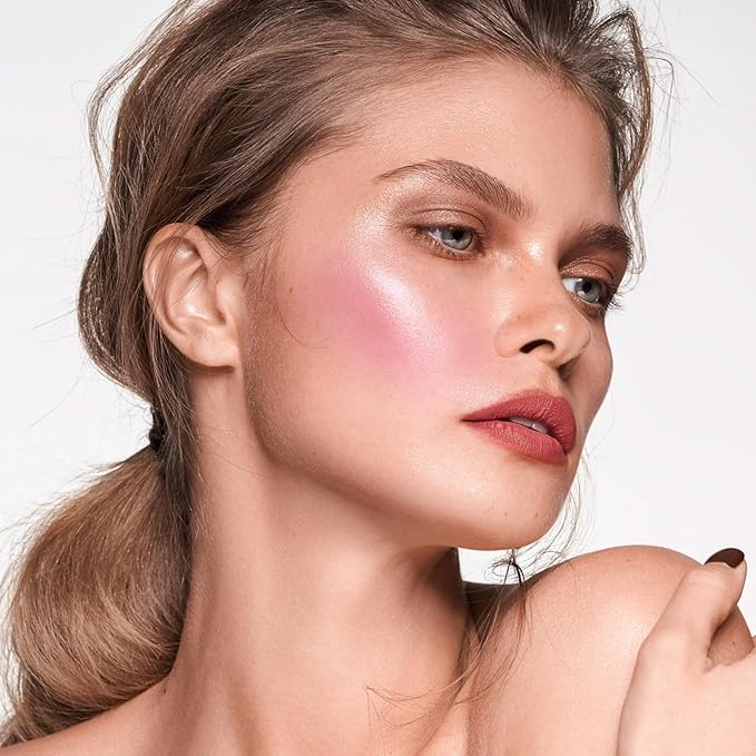 Contour Highlighter Blush Powder Makeup Palette, 4 Colors Matte Face Contour Shading with Professional Makeup Brush-VivaGrace Women