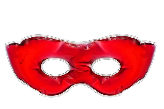 Gel Eye Mask for Puffiness and Dark Circles - Cooling Eye Masks for After Surgery and Headache/Stress Relief - Multiple Colors Available - Red-VivaGrace Women