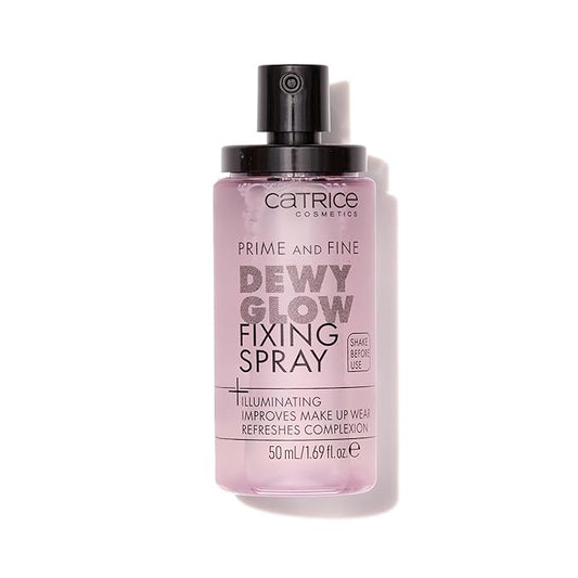 Catrice | Prime & Fine Illuminating Dewy Glow Spray | Transparent and Fast Drying Fixing Spray| Paraben Free & Vegan | Cruelty Free (Pack of 1)-VivaGrace Women