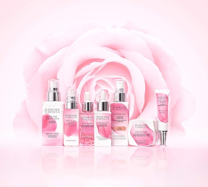 Physicians Formula Rosé All Day To Night Eye Cream, Dark Circles, Puffiness, Bags Under Eyes, Wrinkles | Dermatologist Tested, Clinicially Tested, Hypoallergenic-VivaGrace Women