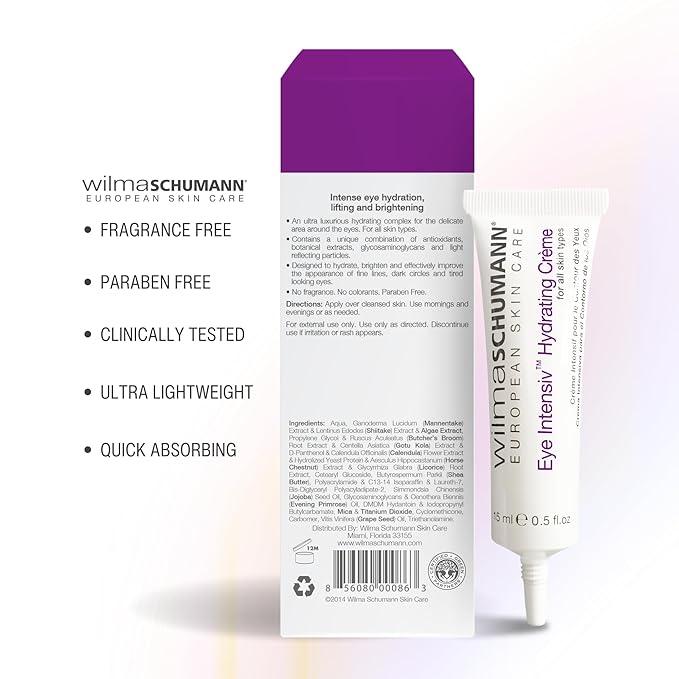 Eye Intensiv Hydrating Crème - Hydrating Face Moisturizer to Reduce Fine Lines and Wrinkles - Eye Cream, 0.5OZ/15ML - Luxury Skin Care-VivaGrace Women