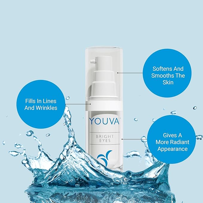 Hyaluronic Acid Anti-Aging Eye Cream - 15ml | Under Eye Cream | Marine Extracts | Bearberry and Licorice Root for Dark Circles | Eye Cream | Wrinkles and Reduce Puffiness | Fragrance-Free-VivaGrace Women