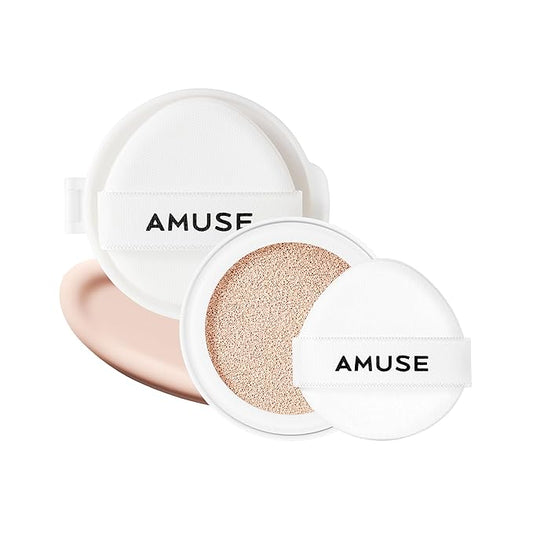 Amuse SEOUL Ceramic Skin Perfector Cushion Foundation Refill | Long-lasting, Lightweight, Semi-matte, Flawless Coverage, Hypoallergenic, Korean Beauty, Vegan(15g / 0.52 oz.) ([REFILL] 01 PORCELAIN)-VivaGrace Women