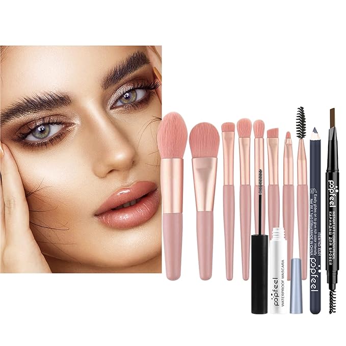 All-in-one Makeup Set Holiday Gift Surprise | Full Makeup Kit for Women Essential Starter Bundle Include Eyeshadow Palette Lipstick Blush Concealer Face Powder Eyeliner Mascara Soft Brush-VivaGrace Women