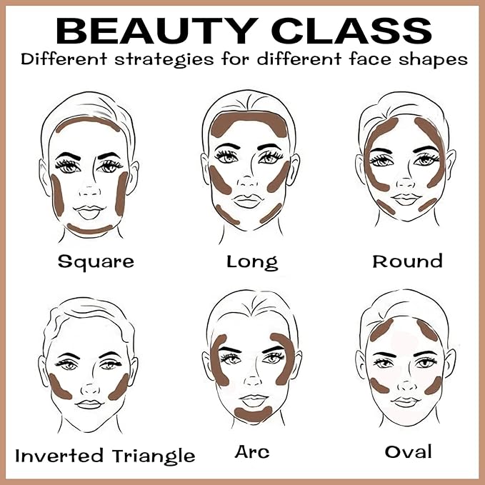FOCALLURE Cream Contour Stick, Matte Bronzer Stick, Professional Face Shaping & Contouring Stick Makeup, Easy to Apply with Buildable Coverage, Long Lasting & Sweatproof, HICKORY-VivaGrace Women