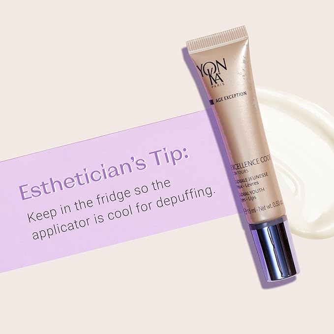 Yon-Ka Excellence Code Contours Eye Cream (15ml) Anti-Aging Eye and Lip Treatment with Hyaluronic Acid, Reduce Puffiness and Dark Circles, Paraben-Free-VivaGrace Women