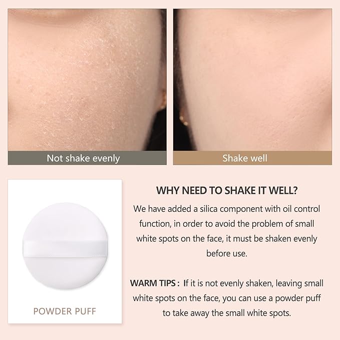 Long Lasting Makeup Setting Spray Kit - 3.38 Fl oz Super Matte Finish Setting Mist Lightweight Face Make up Fixer for Oily Skin + 1PC Sponge Puff + 1PC Powder Puff-VivaGrace Women