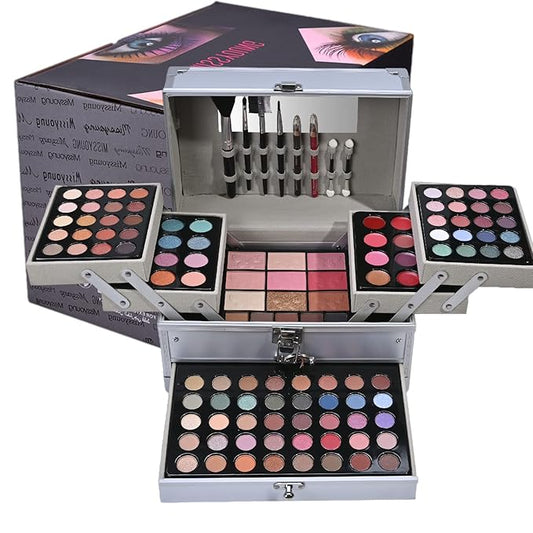 118 Colors Makeup Kit All-in-one Makeup Set, Cosmetic-Gift for Women -Include Makeup Brush Set, Eyeshadow Palette, Brow Powder, Eyebrow Pencil, Lip brush -(Multicolor 101)-VivaGrace Women