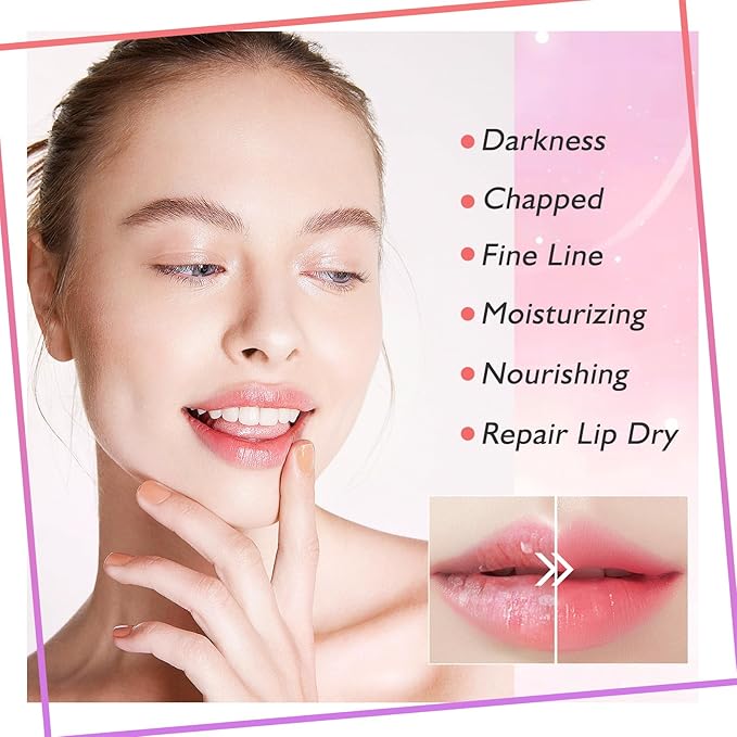 Adofect 30 Pieces Collagen Crystal Lip Masks,Pink Lip Patches& Moisturizers Collagen Lip Pads Great for Hydrating Skin, Anti Chapped & Anti-Aging and Plump Your Lips,Pink-VivaGrace Women