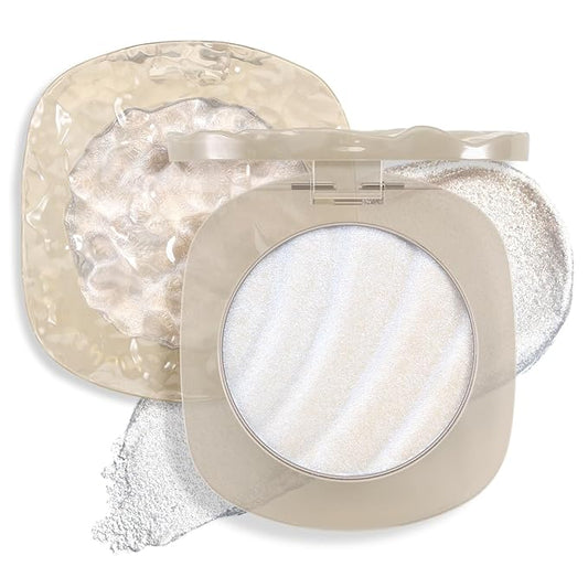 Boobeen Highlighter Makeup Palette, Long Lasting Glow Shimmer Illuminator Contour Powder for Face Radiant Glow-VivaGrace Women