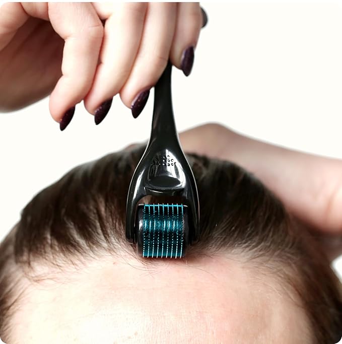 ROSELYNBOUTIQUE Derma Roller for Hair Beard Facial Skin Face Body Scalp 540 Titanium Microneedle for Men Women 0.25mm Cosmetic Beauty Instrument-VivaGrace Women