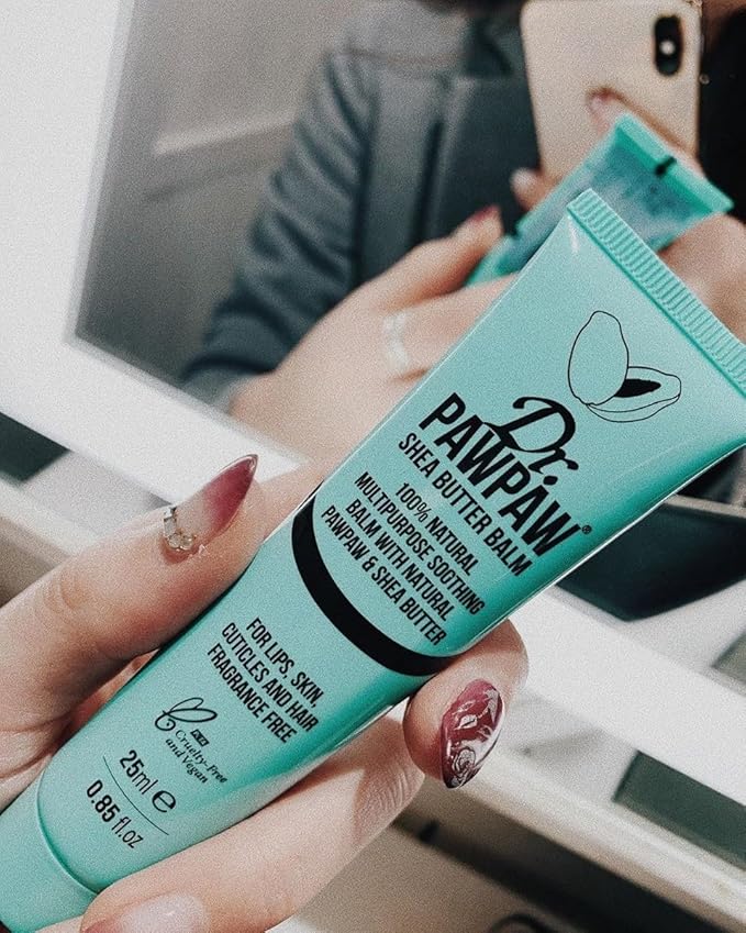 Shea Butter Balm, Multi-Purpose Natural No Fragrance, for Hydrating Lips, Skin, Hair, Cuticles, Nails & Beauty Finishing (25 ml)-VivaGrace Women