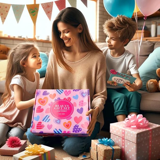 Birthday Gifts For Women-Assorted 4 Shower Steamers, 3 Bath Bombs, 2 Scented Candles, and 1 Exfoliating Body Scrub - Gifts for Mom, For Women, For Wife and Girlfriend……-VivaGrace Women