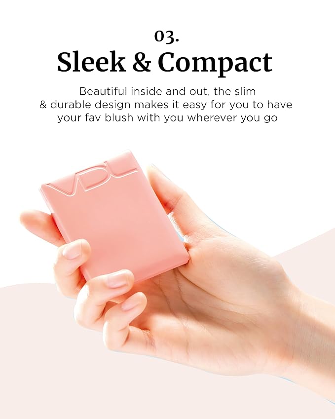 VDL Cheekstain Pastel Blush for Cheeks (Favorite Lavender, 0.2oz) - Lightweight, Velvet Powder Formula - Seamless, Long-Lasting, Natural-Looking Glow | Korean Makeup-VivaGrace Women