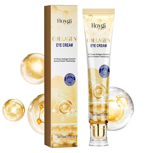 Eye Cream, Collagen Under Eye Cream with Hyaluronic Acid for Dark Circles, Puffy Eyes & Wrinkles, Anti Aging Eye Cream, 1 Fl. Oz-VivaGrace Women