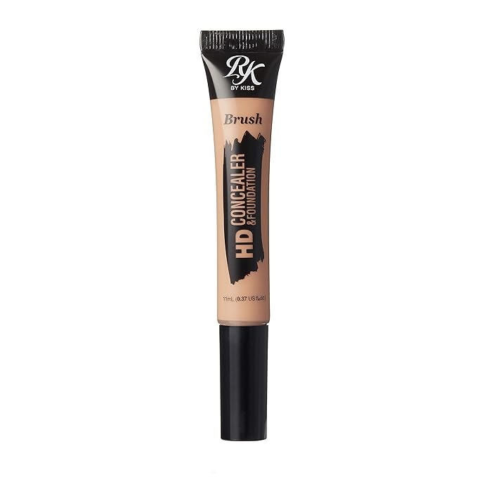 Ruby Kisses HD Concealer & Foundation Flawless Full Cover Brush Face Makeup (Medium Bisque)-VivaGrace Women