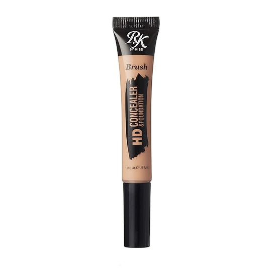 Ruby Kisses HD Concealer & Foundation Flawless Full Cover Brush Face Makeup (Medium Bisque)-VivaGrace Women