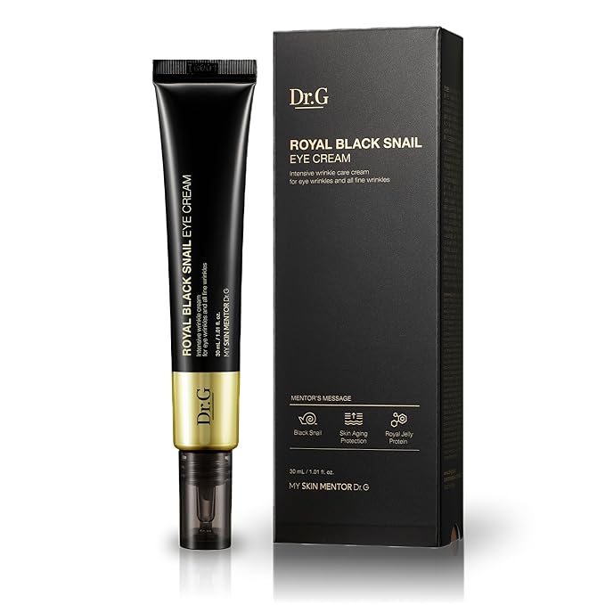 Dr.G Royal Black Snail Eye Cream - Intensive Wrinkle Care Cream for Eye Wrinkles and All Fine Wrinkles - 1.01 Fl Oz-VivaGrace Women