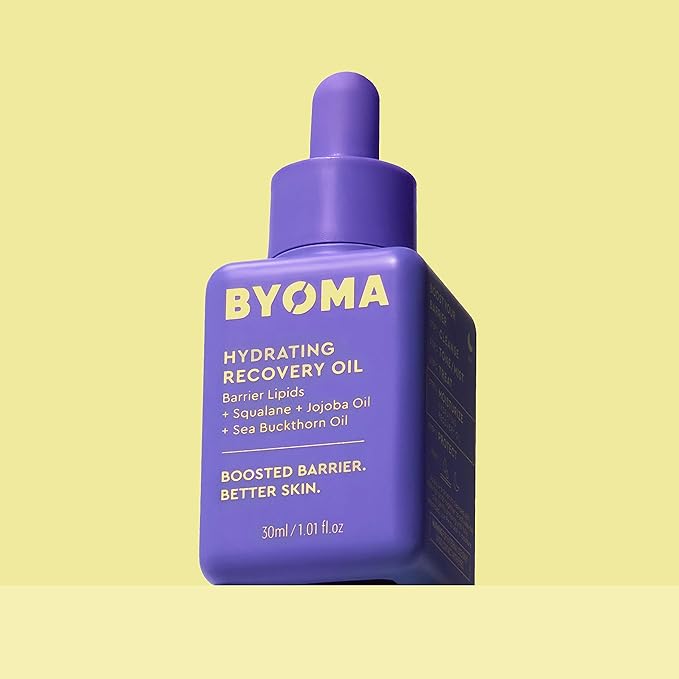 BYOMA Hydrating Recovery Oil - Luxury Face Oil with Squalane, Jojoba Oil & Seabuckthorn Oil - Instant Radiant and Glowy Skin - Barrier Repair Facial Oil - 1.01 fl. oz-VivaGrace Women