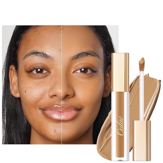 Oulac Concealer Full Coverage, Concealer Stick for Dark Circles, Hydrating Concealer Infused with Hyaluronic Acid, Lightweight, Long Lasting, Vegan Concealer 3.8ml, Shade: C7 Olive-VivaGrace Women