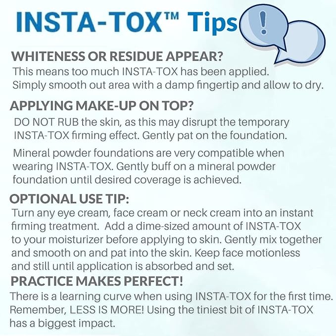 Serious Skincare INSTA-TOX Instant Wrinkle Smoothing Face Serum - Improves Appearance of Fine Lines - Temporary Skin Tightener - Line Filler .75 oz (1Pack)-VivaGrace Women