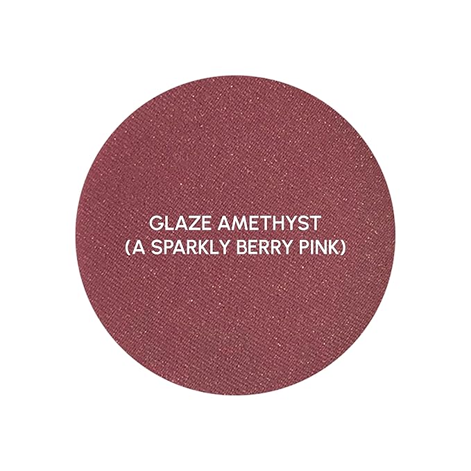 PRIMROSE POWDER BLUSH, Pressed Blush Face Makeup, Buildable Formula, Smooth Finish, Paraben Free, Made in the USA 0.11 oz. (Glaze Amethyst)-VivaGrace Women