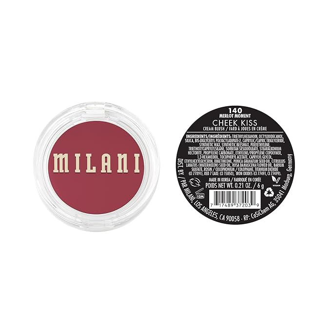 Milani Cheek Kiss Cream Blush- Cream to Gel Blush for Cheek and Lip Tint-VivaGrace Women