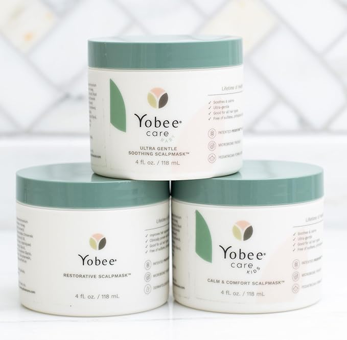 Yobee Restorative Scalp Mask - Dry Scalp Treatment Hair Mask - Probiotic Extracts, Organic Honey, Turmeric, Vitamin B12 - Natural Dry, Itchy, Sensitive Scalp and Dandruff Relief - for Adults, 4 fl oz-VivaGrace Women
