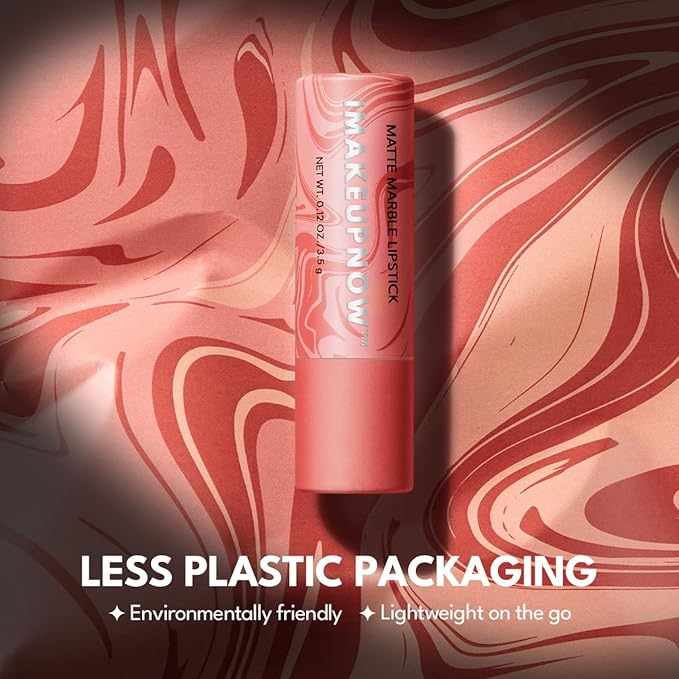 2PCS Marbled Matte Lip Stick Makeup - Velvety Finish | Naked-lip Feel, Full Coverage, D001+D003-VivaGrace Women