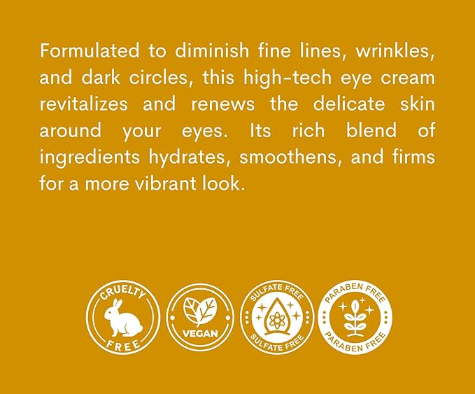 ANTHOLOGY Super Youth Eye Cream for Wrinkles & Dark Circles | Anti-aging Under Eye Cream with Peptides, Organic Aloe Vera & Vitamin C | Daily Use Intense Hydration | 0.5 fl oz 15 ml-VivaGrace Women