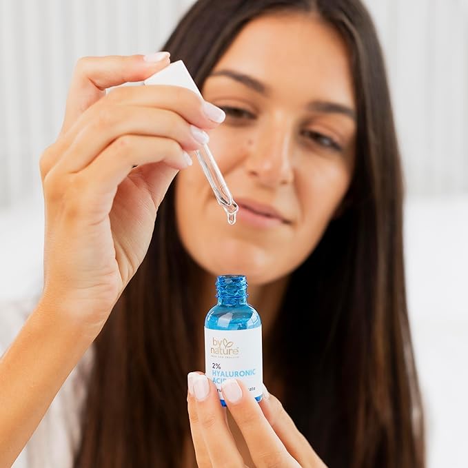 By Nature 2% Hyaluronic Acid Serum for Face & Neck - Skincare from New Zealand - 2% Hyaluronic Acid Facial Serum Concentrate - 1fl. Oz-VivaGrace Women