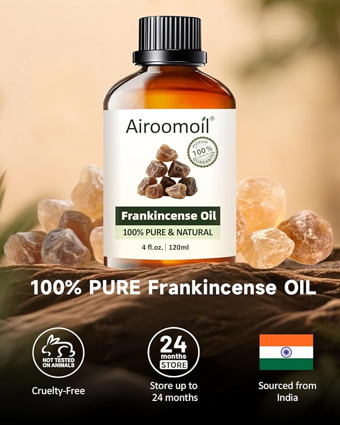Pure Frankincense Essential Oil Pure for Aromatherapy Perfumes Soaps Use Diffuser Oils Home Use 4 Fl Oz-VivaGrace Women