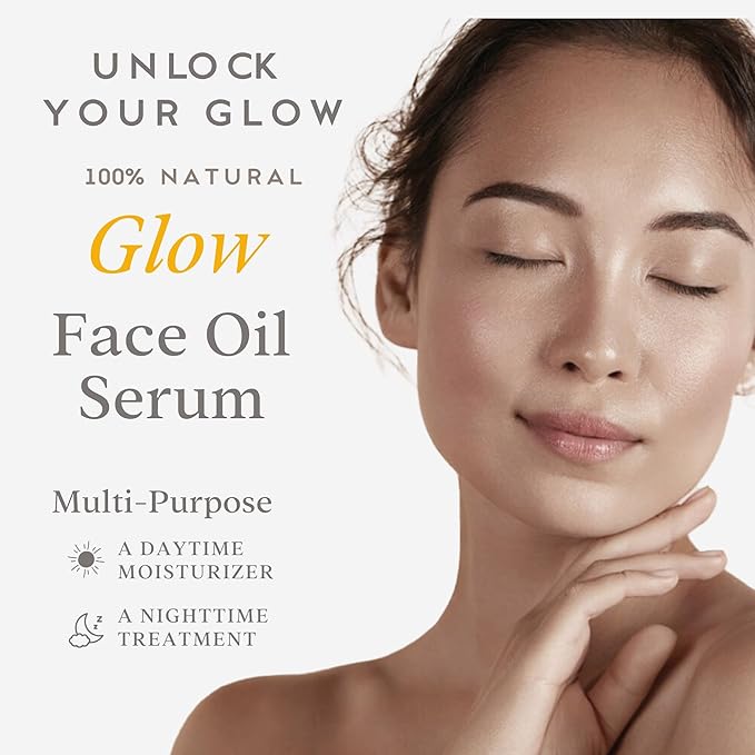 ZAAINA Extra Glow Face Serum – Hydrating Face Oil for Dry, Dull & Sensitive Skin – Lightweight Moisturizer & Natural Primer for Makeup – With Rosehip Oil, Pumpkin Seed & Vitamin E – 1oz Bottle-VivaGrace Women