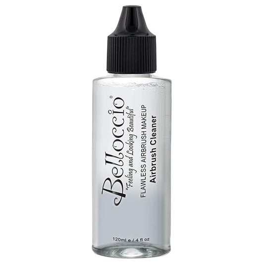 4 Ounce Bottle of Belloccio Makeup Airbrush Cleaner - Fast Acting Cleaning Solution, Quickly Cleans Flushes Out Airbrush Makeup Foundation, Blush, Highlighter - Clean Cosmetic Makeup Brushes, Paint-VivaGrace Women