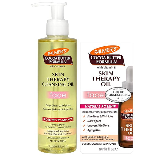 Palmer's Skin Therapy Oil Face bundle (Oil & Cleanser)-VivaGrace Women