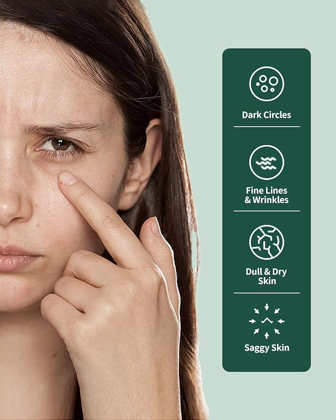 Advanced Snail Repair Eye Stick, Brightening & Tightening Eye Cream for Fine Lines & Dark Circles, Snail Mucin Eye Stick for Sensitive and All Skin Type, 0.25OZ-VivaGrace Women